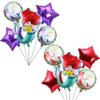 Söta Sjöjungfrufestballonger för Undervattens Sjöjungfru Havstema Dekor [10 st/set]