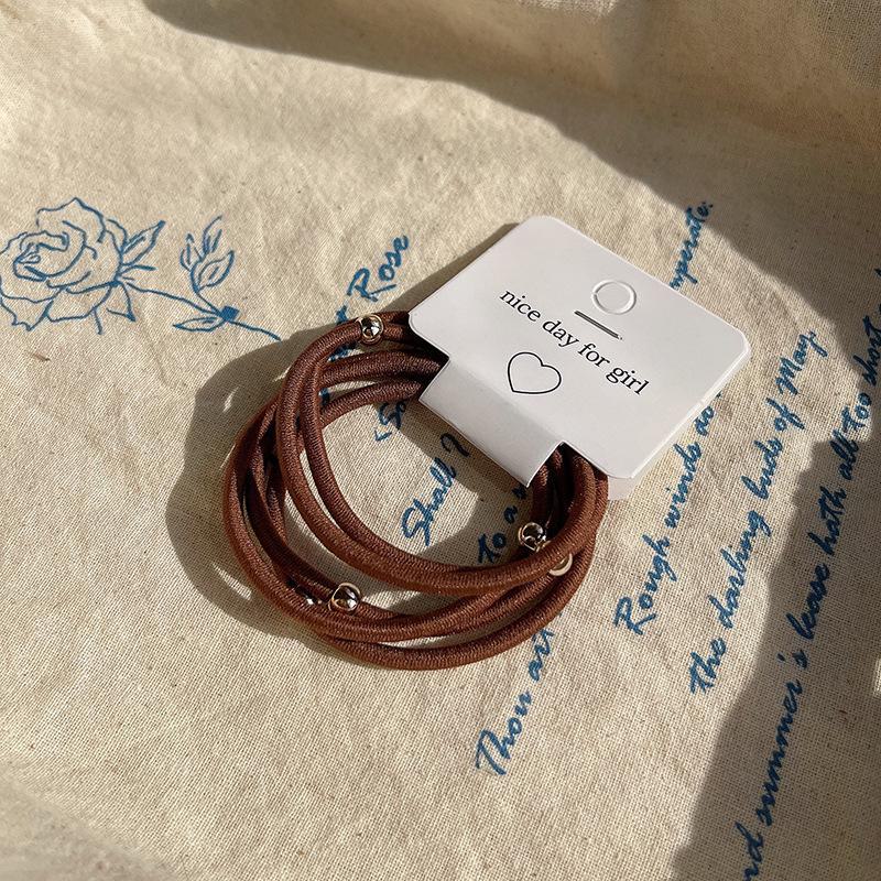 

Модные эластичные плюшевые резинки для волос на осень/зиму 2024 г. F1226 светло-коричневого