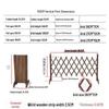 Miling Carbonized Retractable Wooden Garden Trellis