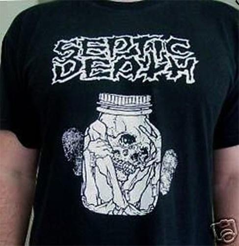 Septic Death Shirt punk kbd conflict nausea mob47 dystopia wolf brigade disfear S