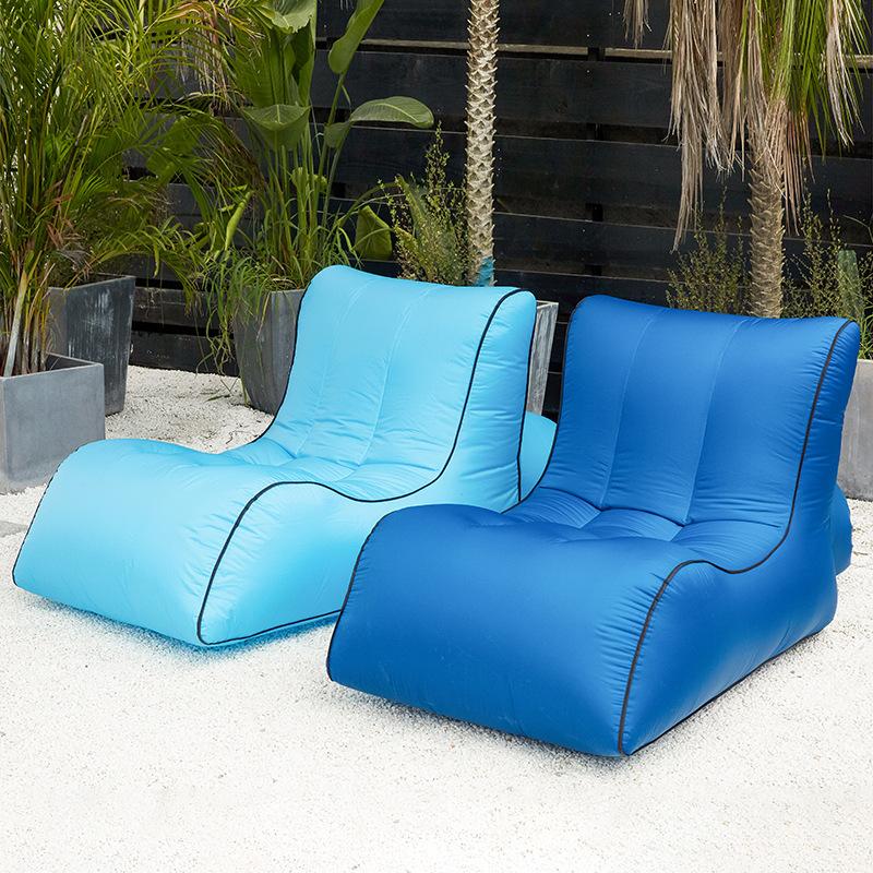 BEPAN Divano Gonfiabile Portatile da Esterno Pieghevole Lettino ad Aria Sdraio da Campeggio per Spiaggia Picnic Viaggio Materasso Gonfiabile Divano Comfort