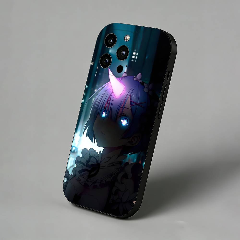 Rem R-Re Anime Z-Zero iPhone Case For 17 Air 16 Pro Max 16e 15 Plus 14 13 12 11 Back Protector Cover