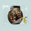 2D Flat Halloween Witch Hanging Ornaments with Rope - 2D Acrylic Sunshine Catch Ornaments,Witch Hats and Boilers Halloween Home and Garden Decorations