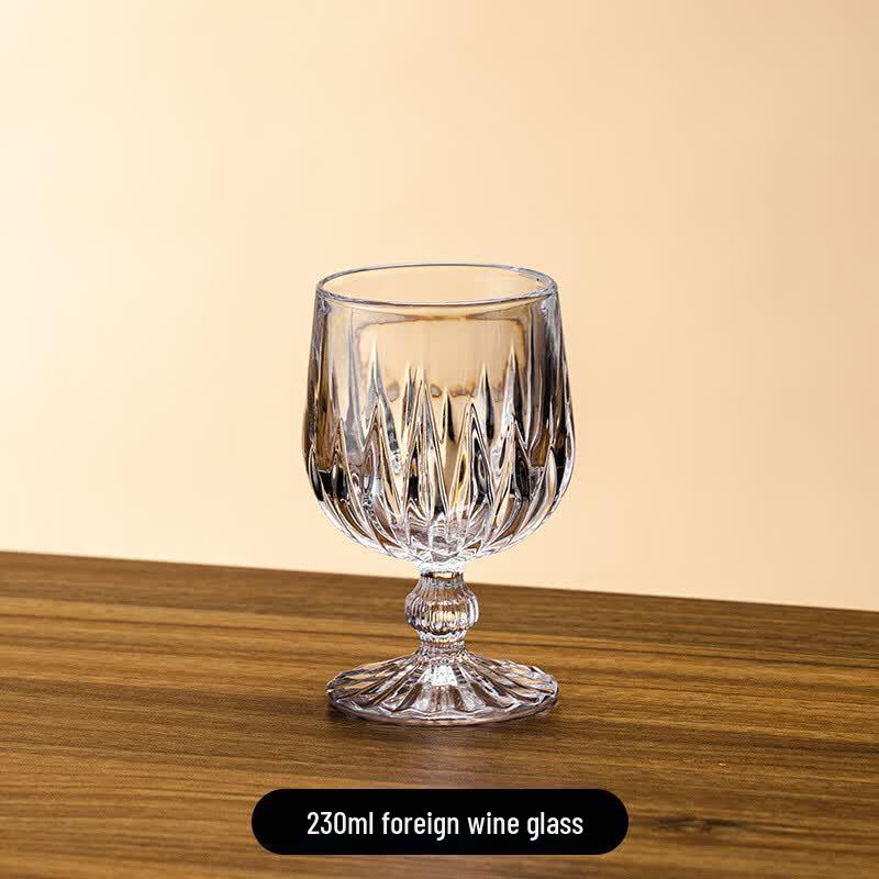 Devichy Crystal Glass Low-Stem Drinkware (6-Pack)