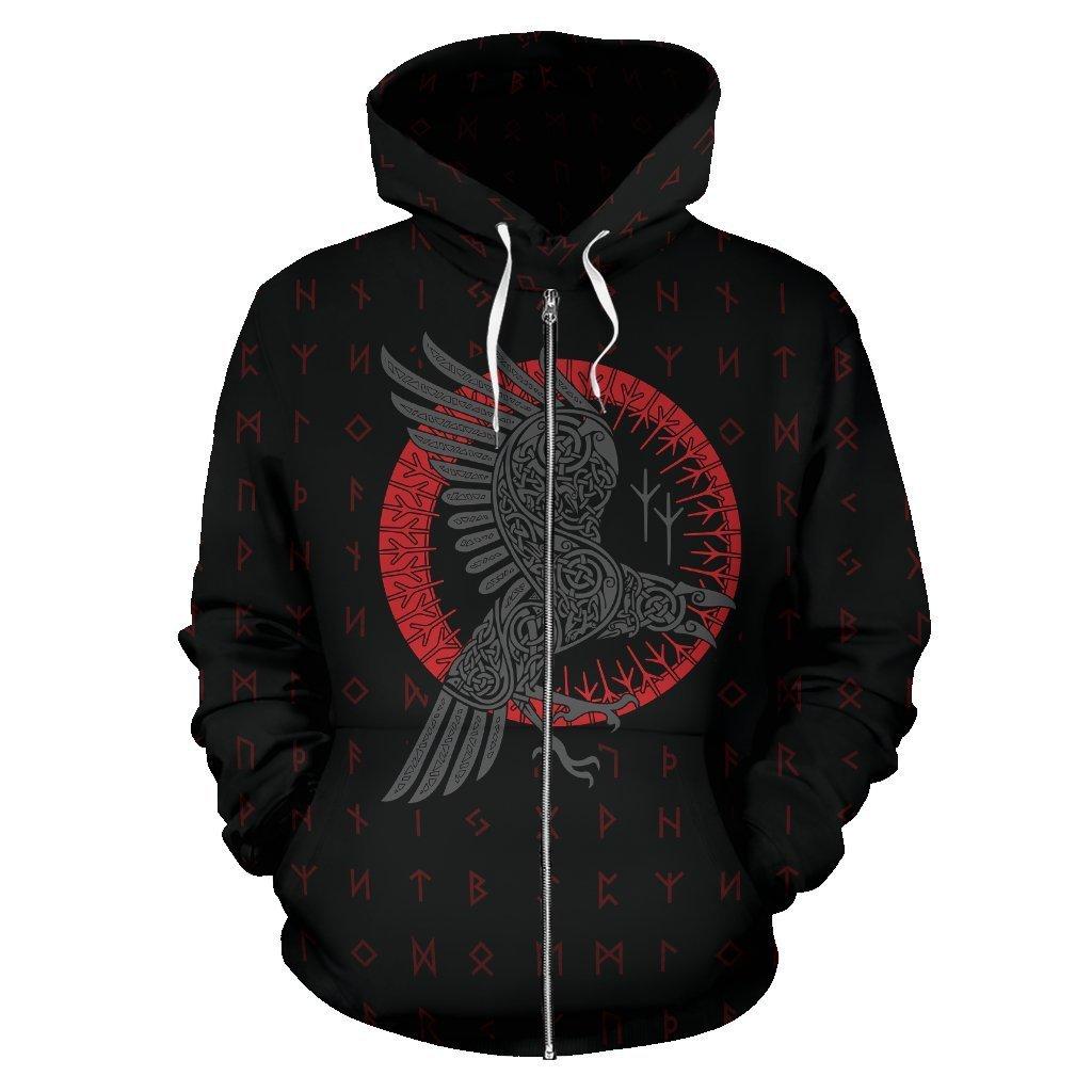 Tattoo Printed Sweatshirt Zipper Hooded Sweatshirt