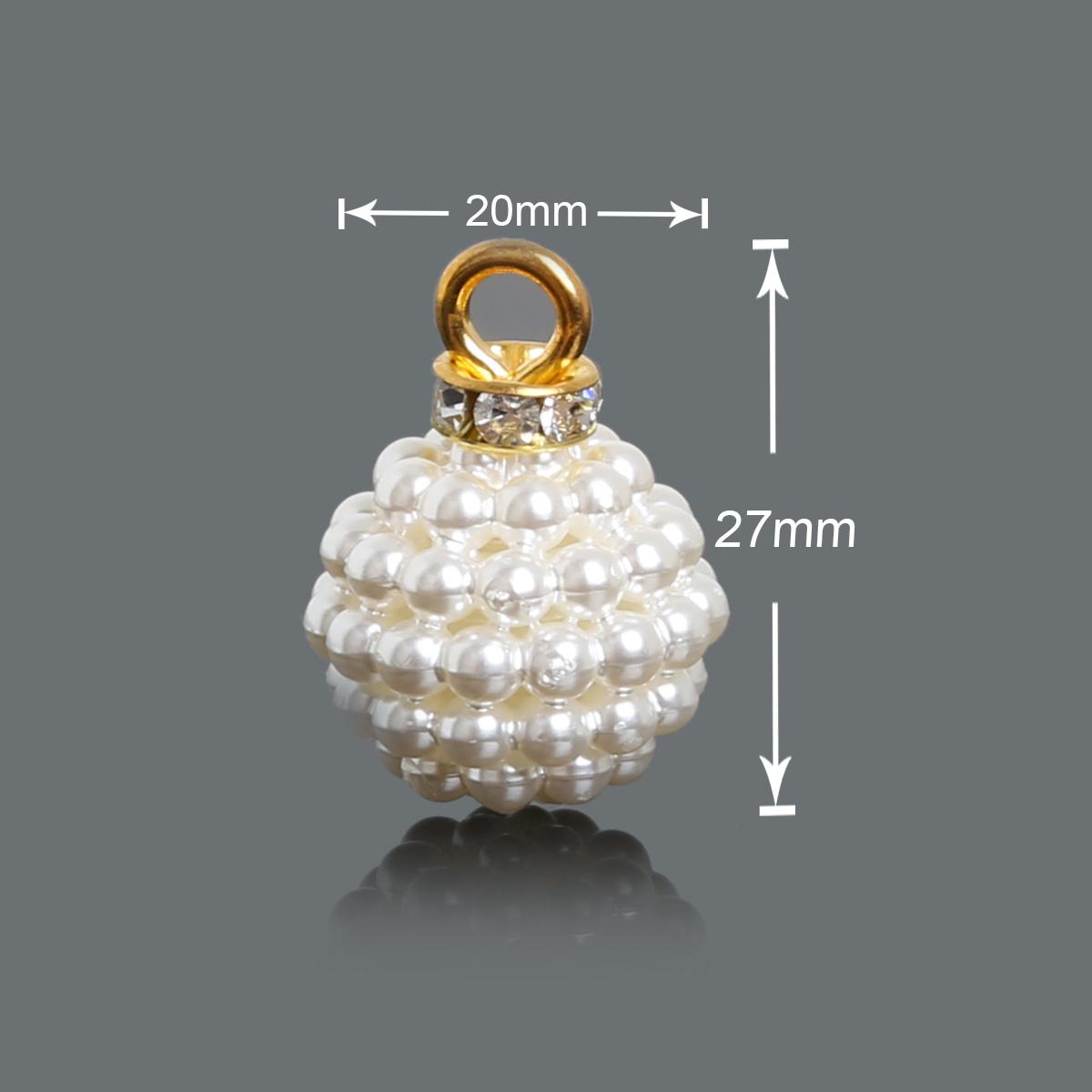 

200-500 шт. АБС-пластик, искусственный жемчуг, бусины-бейберри, подвеска, сделай сам, круглый пластиковый акриловый шарм для изготовления ювелирных изделий 20x27mm 200pcs слоновая кость