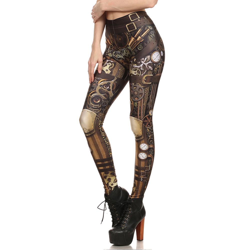 Spring Women's Leggings Tight-fitting Digital Printing Fashion Sexy Elastic Pants
