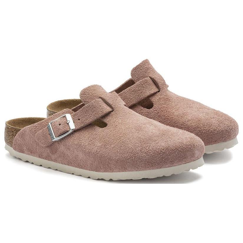 Boston Birkenstock Soft Footbed Suede 'Pink Clay' Women's 1023279