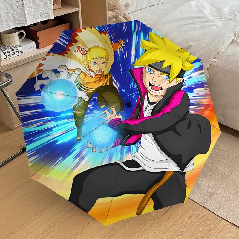 1 Stück Naruto, Anime Kunstwerk Automatischer Faltregenschirm] Langlebiger Eisenrahmen & Stiel, Tragbar faltbar, Ein tolles Weihnachtsgeschenk yy251016276