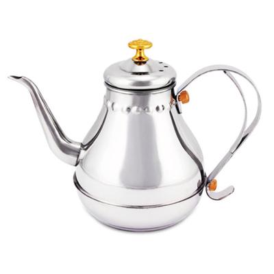 Stainless Steel Teapot Gooseneck Pour Coffee Tea Kettle Filter Strainer Pot