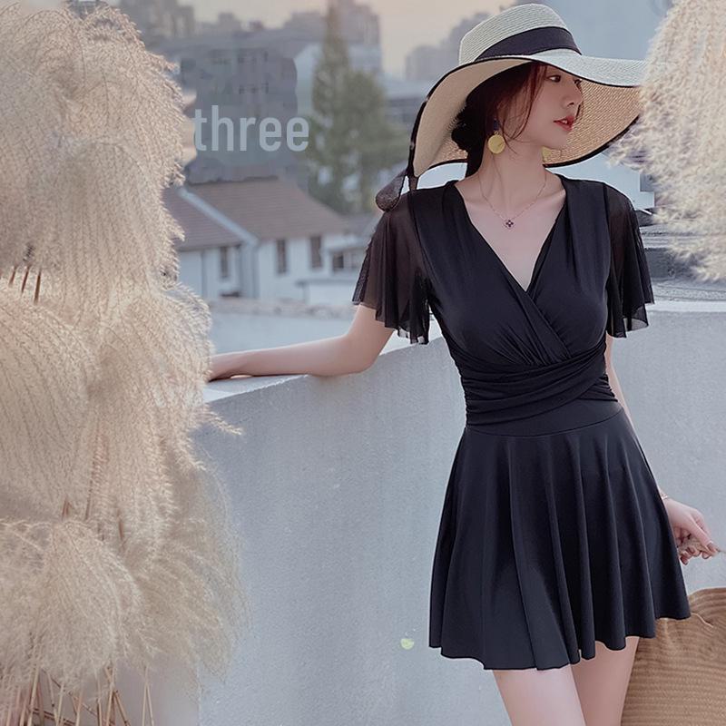 2024 Women's High-End One-Piece Skirt Swimsuit for Summer - Supportive, Tummy Control, Flattering, and Modest Design