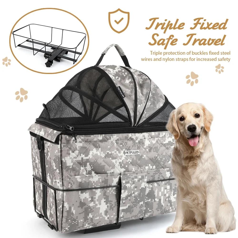 Košík na psí kolo,koš na psí kolo dlouhý na stojany na kola,Taška pro mazlíčky na kolo Rack na kola Jezdecká taška Košík přepravka Cyklistika