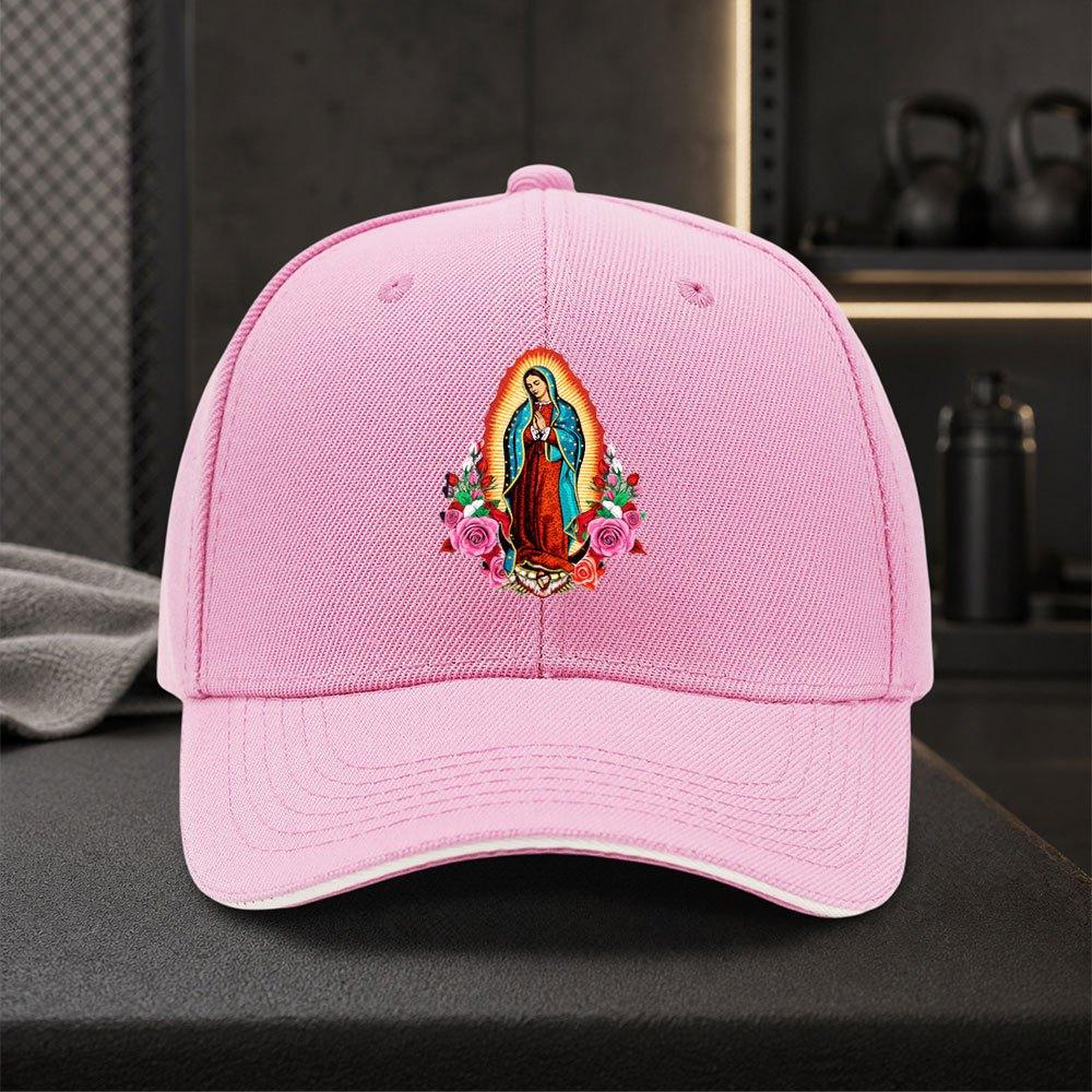 Casquette de Baseball Snapback Réglable Notre-Dame de Guadalupe pour Unisexe Légère Religieuse HipHop Chapeau d'Extérieur