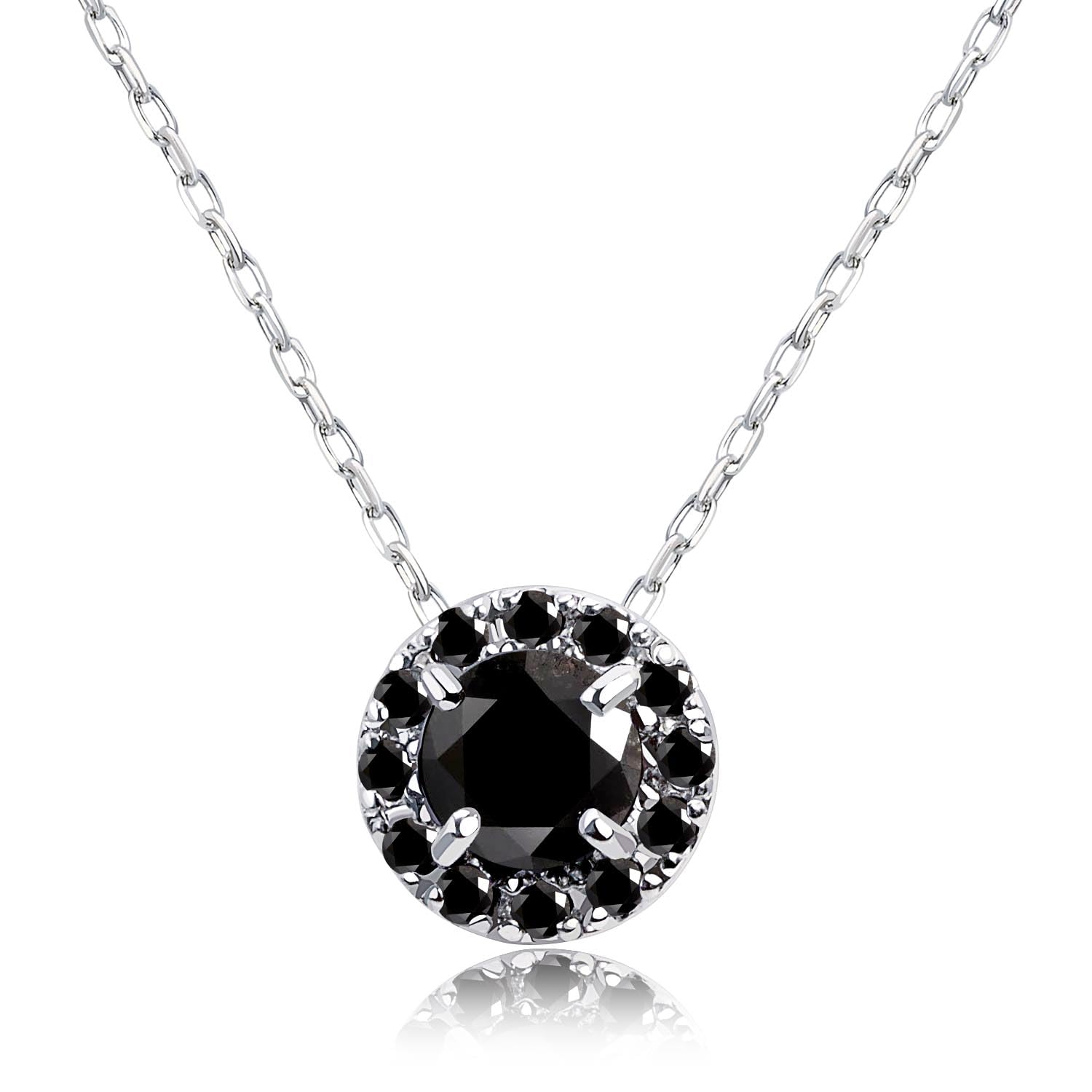 

Necklace Pt900 Black Diamond Total Circle [Lara Christie] 0.5ct lp56-0008-pt чорний