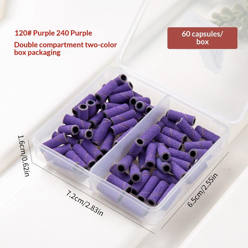 60 Pcs/Box 3Mm Mini Sanding Bands Stainless Steel Nail Drill Bits Mandrel Electric Manicure Accessories Tool
