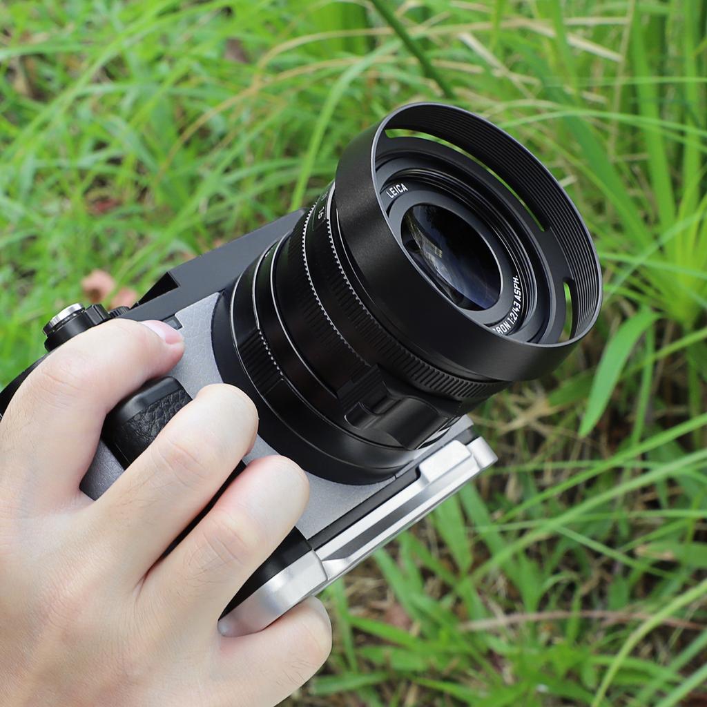 Haoge LH-LQ Metal Lens Hood Shade with Cap for Leica Q3 43 Q3 Q2 Q Q-P QP Typ 116 Typ116 Camera Black