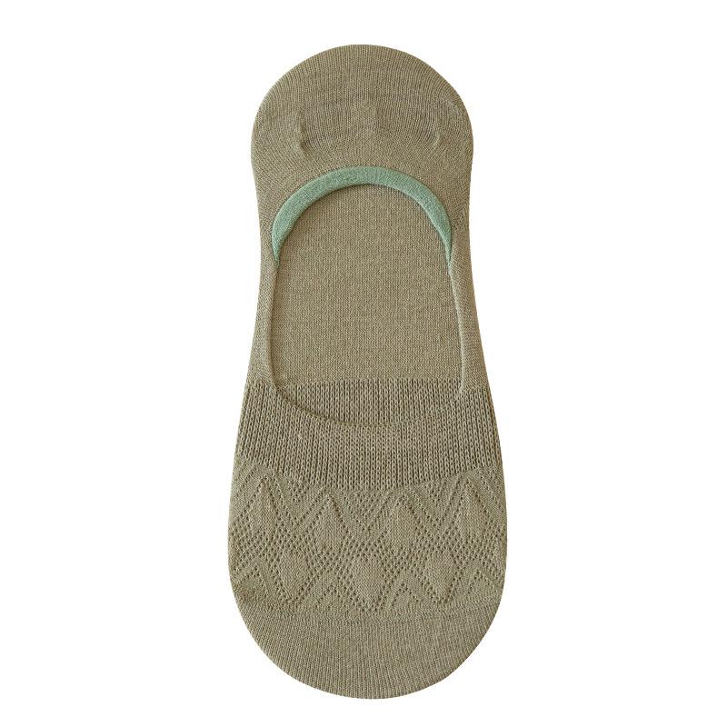 Summer Mesh Boat Socks for Women, Breathable Cut-out Shallow Mouth Solid Color Invisible Socks, Boneless Short Socks for Women