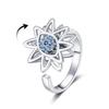 Elegant Rotating Devil's Eye Ring for Women - High-End, Colorfast, Fashionable Accessory