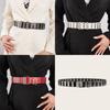 Style Double Row Metal Belt For Denim Pants With Round Loop Design For Fashion Enthusiasts