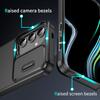 For Samsung Galaxy S24+ Case PC+TPU Anti- Fingerprint Phone Cover with Slide Lens Window