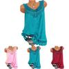 Women's Loose Sleeveless Vest T-shirt Blouse With Elegant Boho Lace Design In Plus Sizes