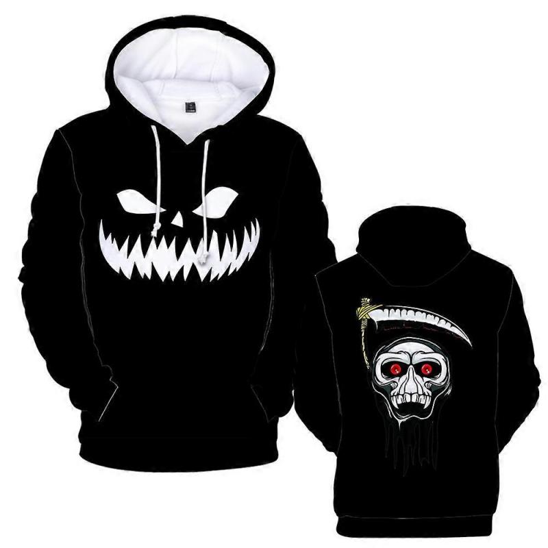 Halloween Bloodskull Reaper Hoodie 2023 Autumn/Winter Sweatshirt Kids Adult Pullover