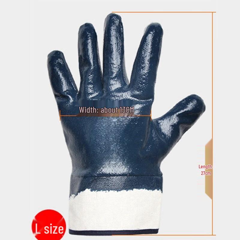 Wild Wolf Assault Fleece Lined Nitrile Work Gloves