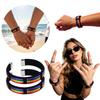 2pcs Adjustable Open Cuff Bracelets Unisex Fabric Band Metal Tips Durable Lightweight Wristbands for Everyday Wear