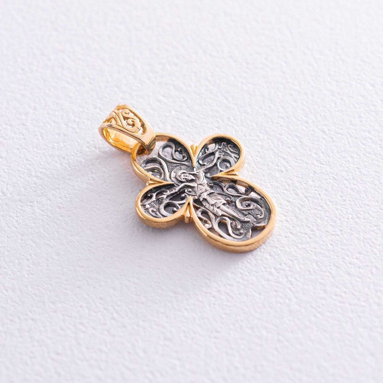 

Срібний хрестик з позолотою. срібний