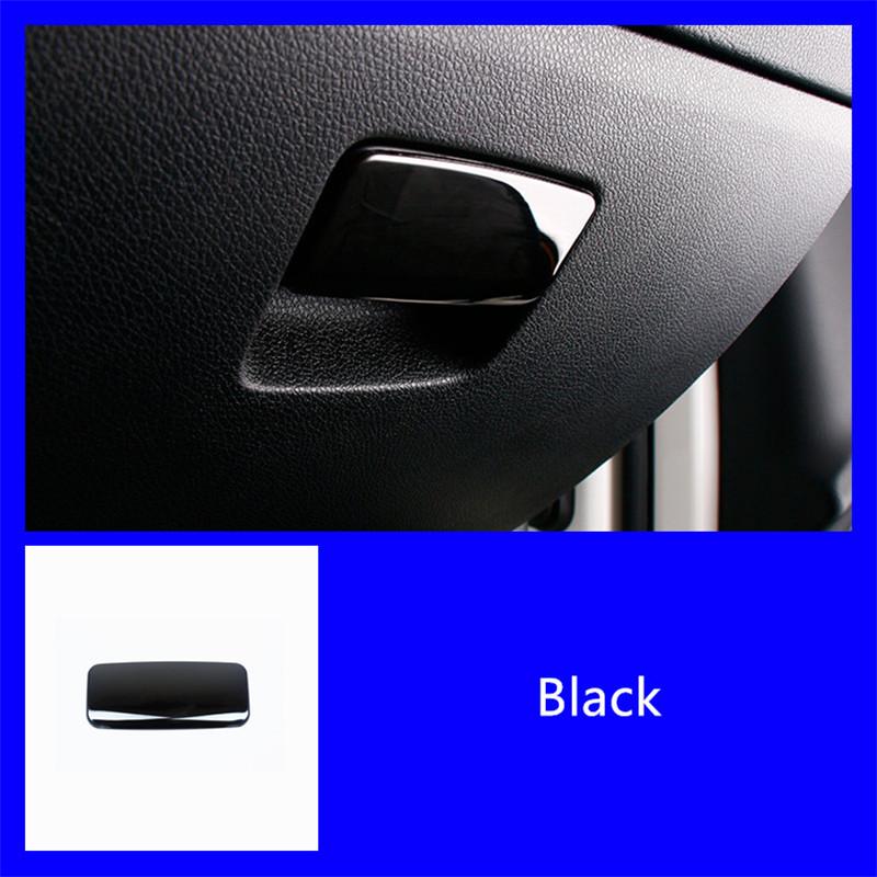 Stainless Steel Car Co-pilot Glove Box Switch Panel Decoration Sticker Trim For Mercedes Benz CLA C117 GLA X156 A Class Decals