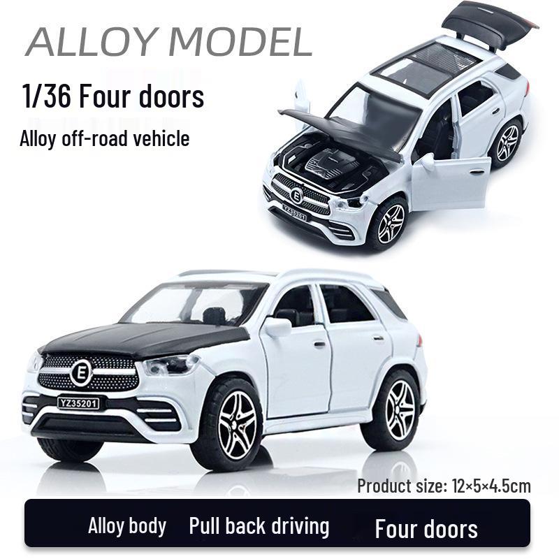 1:36 Alloy Модель Игрушечного Автомобиля SUV - Четырехдверный Внедорожник, Декоративный Элемент для Детей