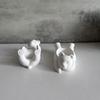 Candle Holder Silicone Mold Candle Bracket Molds Bear Shape Handmade Art Supplies Suitable for Making Candle Holder