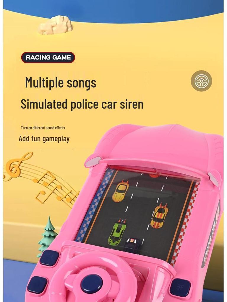 Children's Racing Car Toy with Steering Wheel - Adventure Gift for Boys and Girls Ages 1-6