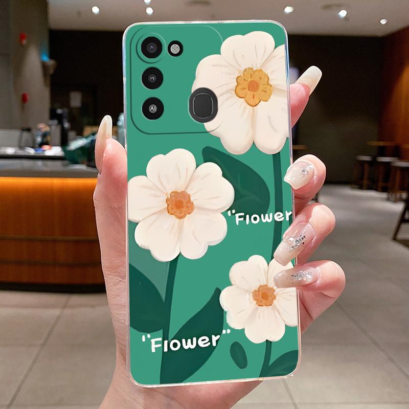 Back Cover For Tecno Spark 8C Case Clear Luxury Fashion Aesthetic Butterfly Flower Soft TPU Silicone Phone Case Tecno KG5k KG5j