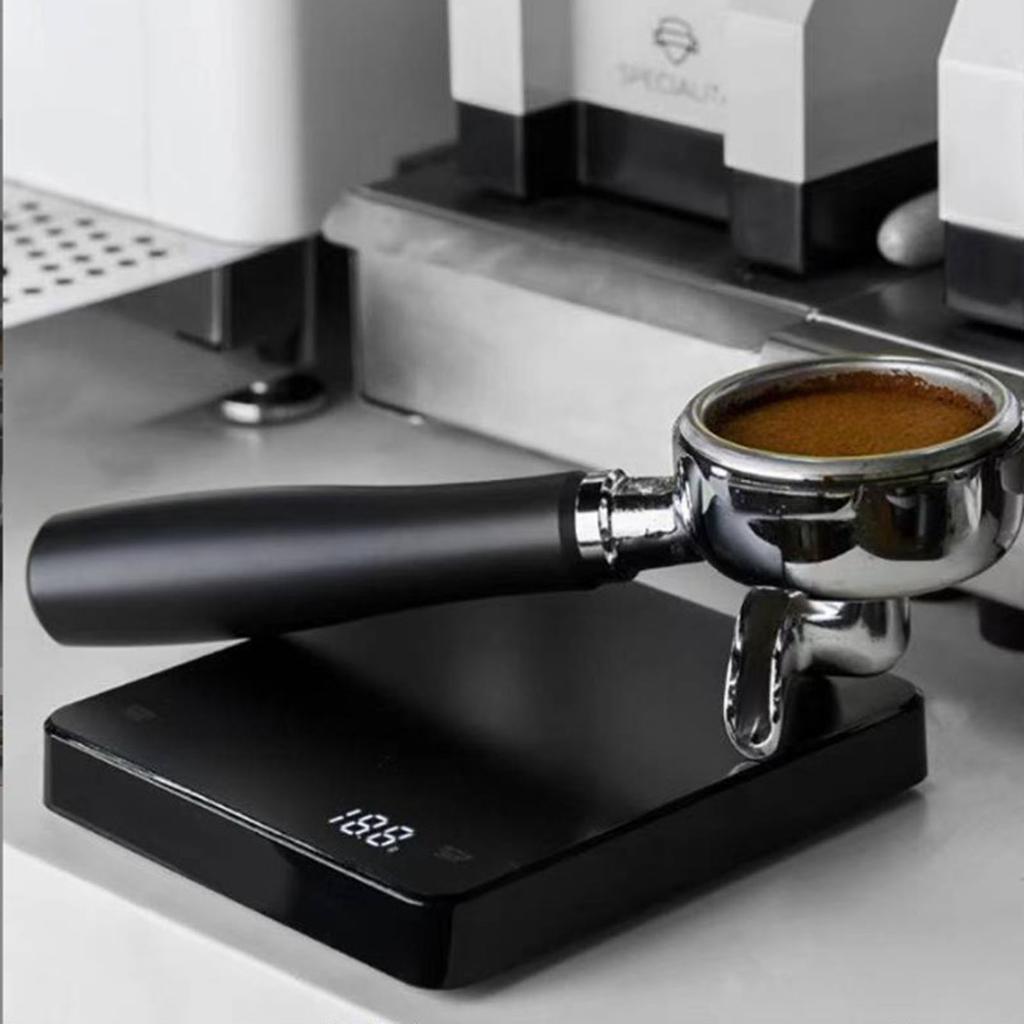 Digital Scale LCD Display Timing Function High Temperature Resistant Electronic Food Steelyard Black