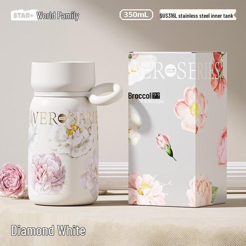 Shigeda Floral Mini Portable Thermos Bottle
