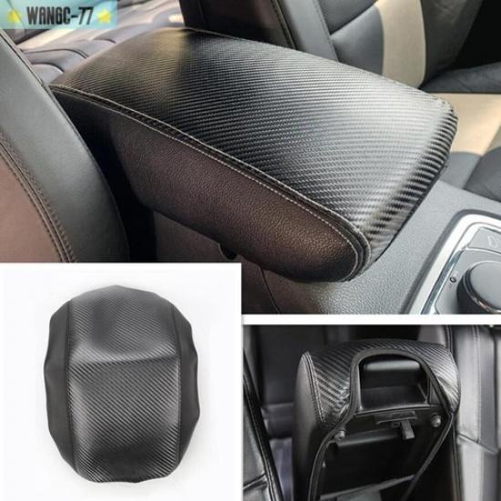 Carbon Fiber Center Console Armrest Pad Cover For 2011- Jeep Grand Cherokee