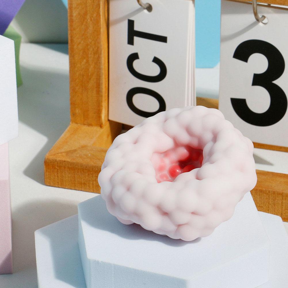 Flexible Vacuum Sand Squeeze Ball Grape Stress Ball Noisy Soothing Fidget Toy Office Desktop Decompression Gift
