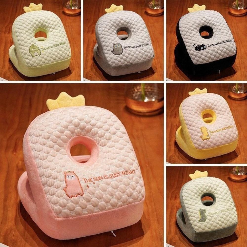 Cartoon Design Nap Pillow Plush Neck Nap Pillow Comfortable Plush Throw Pillow  Office Use
