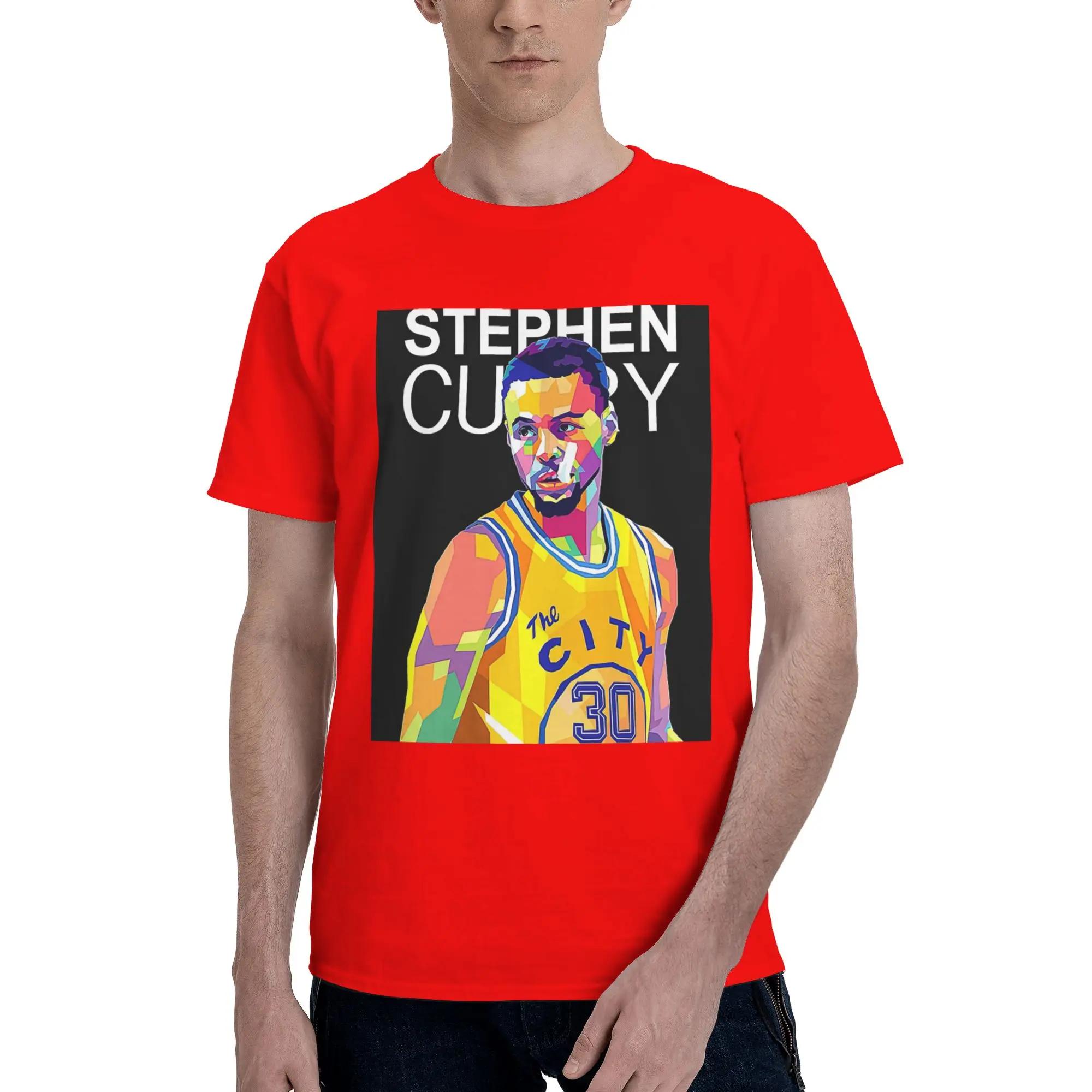 Stephen Curry Men TShirt Plus Size T Shirts Mens Crew Neck Cotton Tees Short Summer Male S