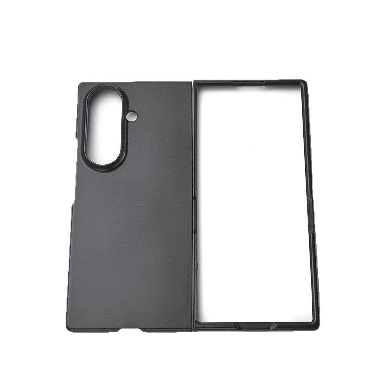 Samsung Z Flip 8 Frosted Black Schutzhülle - Sturzsicher, Transparent, Grenzüberschreitend Kompatibel