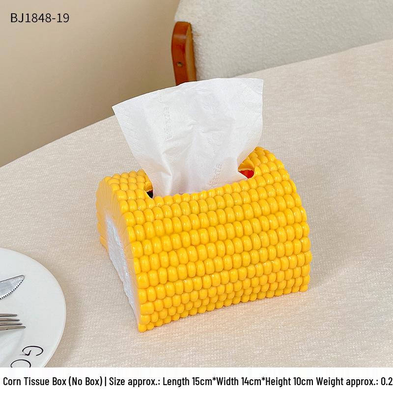 

Ornamental Corn Tissue Box: Elegant Home Decor for Bedrooms & Living Rooms
