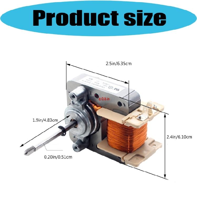 Efficient Cooling Convection Fan Motor Low Noise Cooling Oven Motor for Kitchen Stove Smooth and Quiet Operation