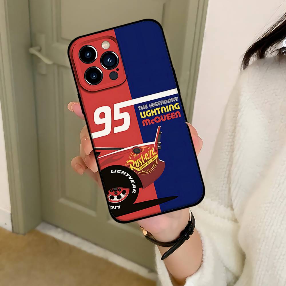 L-Light-ning M-McQueens Phone Case Black That Fits For IPhone 17,16,15,11,13,14 Pro Max,Plus,X,Xr,Xs Max,13Mini