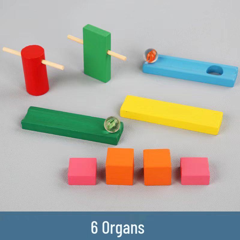 Kolorowe drewniane klocki domino - 100-elementowa zabawka edukacyjna dla dzieci, gorąca sprzedaż