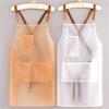 Neue Schürze Wasserdicht Und Öl-proof Strap Modische Koreanische-stil Overalls Haushalt Küche Kochen Frauen TPU Arbeitskleidung