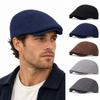 Breathable Men's Beret Hat Retro Forward Cap Literary Newsboy Cap Outdoor