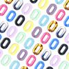 10pcs/lot Colorful Oval Acrylic Chain Clasps For Jewelry Making Findings DIY Earrings Bracelet Necklace Connector Accessories