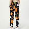 Damsportbyxor med fickor Mode Halloweentryck Elastisk midja Byxor Casual Sweatpants Byxor