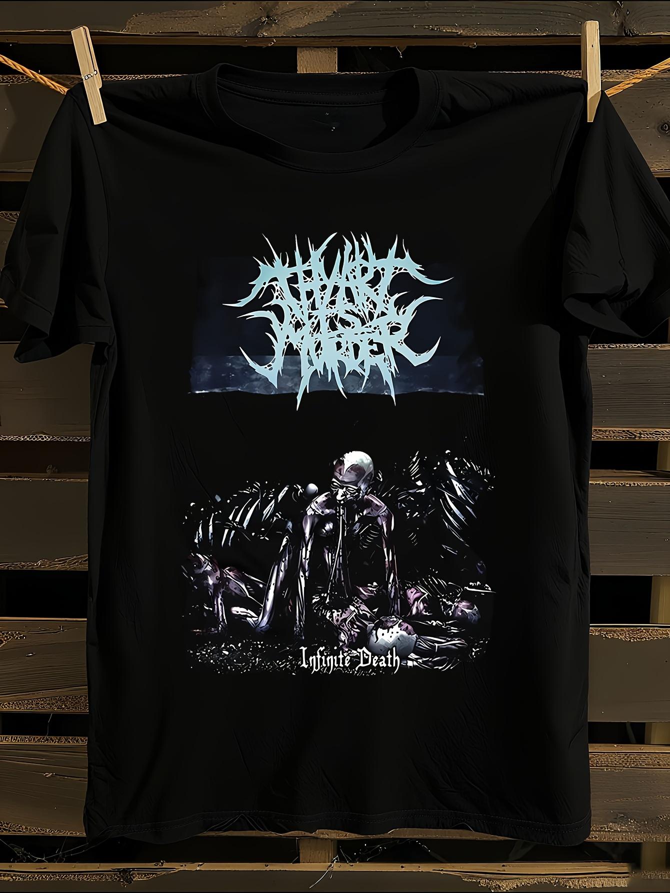 

Thy Art Is Murder Band Graphic T-Shirt Mens Tshirt Womens Tshirts with Letters Print Short Sleeves T-Shirt Casual Street Tee Shirt Top XXXL